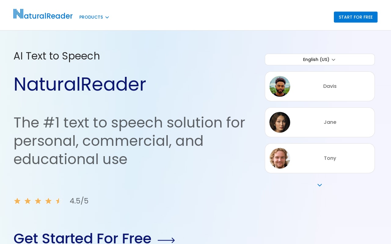 NaturalReader Text to Speech: 4 Best Alternatives & Competitors in 2024